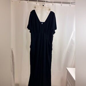 Old Navy Black Wide-Leg Jumpsuit with V-Neck